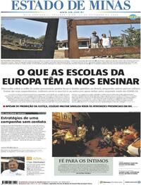 Capa do jornal Estado de Minas 21/09/2020