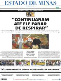 Capa do jornal Estado de Minas 21/11/2020