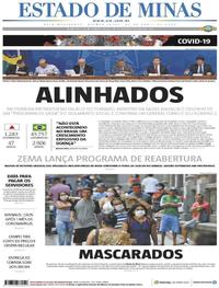 Capa do jornal Estado de Minas 23/04/2020