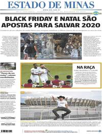Capa do jornal Estado de Minas 23/11/2020