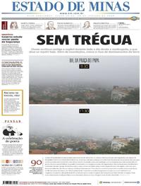 Capa do jornal Estado de Minas 24/01/2020