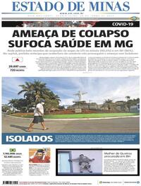 Capa do jornal Estado de Minas 24/06/2020
