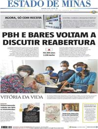 Capa do jornal Estado de Minas 24/07/2020