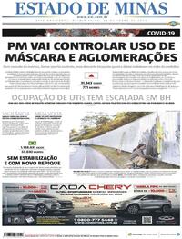 Capa do jornal Estado de Minas 25/06/2020