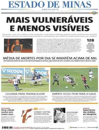 Capa do jornal Estado de Minas 27/07/2020