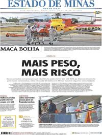 Capa do jornal Estado de Minas 28/07/2020