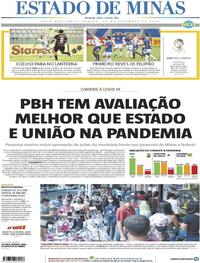 Capa do jornal Estado de Minas 28/11/2020