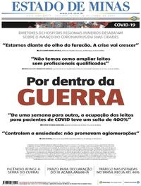 Capa do jornal Estado de Minas 29/06/2020