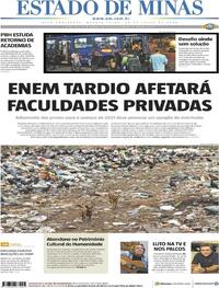 Capa do jornal Estado de Minas 29/07/2020