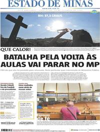 Capa do jornal Estado de Minas 29/09/2020