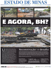 Capa do jornal Estado de Minas 30/01/2020