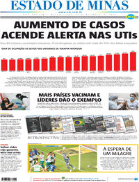 Capa do jornal Estado de Minas 30/12/2020