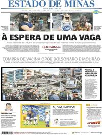 Capa do jornal Estado de Minas 31/10/2020