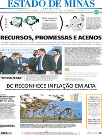 Capa do jornal Estado de Minas 01/10/2021