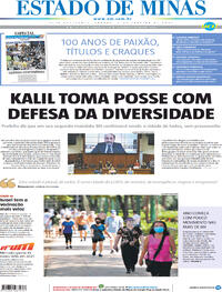 Capa do jornal Estado de Minas 02/01/2021