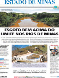 Capa do jornal Estado de Minas 03/01/2021