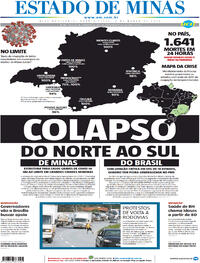 Capa do jornal Estado de Minas 03/03/2021