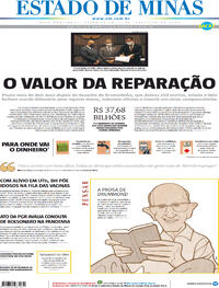 Capa do jornal Estado de Minas 05/02/2021