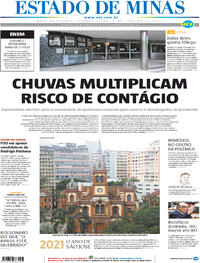 Capa do jornal Estado de Minas 06/01/2021