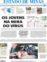 Capa do jornal Estado de Minas 07/03/2021