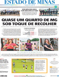 Capa do jornal Estado de Minas 08/03/2021