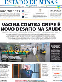 Capa do jornal Estado de Minas 10/04/2021