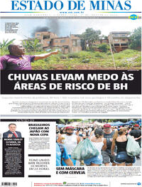 Capa do jornal Estado de Minas 11/01/2021