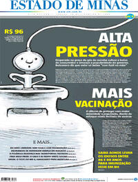 Capa do jornal Estado de Minas 13/02/2021