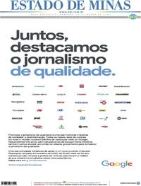 Capa do jornal Estado de Minas 14/03/2021
