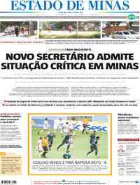 Capa do jornal Estado de Minas 22/03/2021
