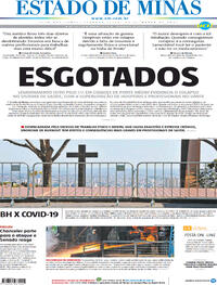 Capa do jornal Estado de Minas 29/03/2021