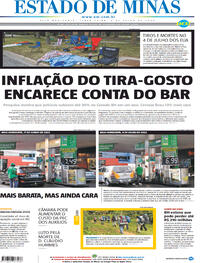 Capa do jornal Estado de Minas 05/07/2022