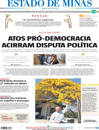 Capa do jornal Estado de Minas 12/08/2022