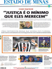 Capa do jornal Estado de Minas 26/05/2022
