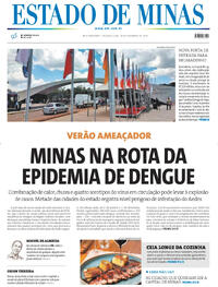 Confira a Capa do Jornal Estado de Minas do dia 31/07/2018