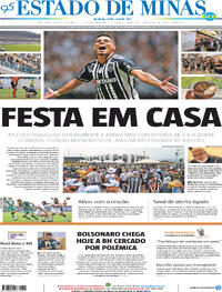 Confira a Capa do Jornal Estado de Minas do dia 10/08/2023