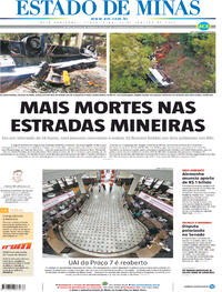 Capa do jornal Estado de Minas 31/01/2023