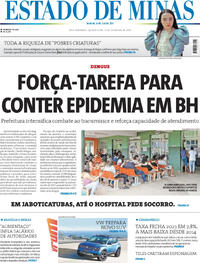Capa do jornal Estado de Minas 01/02/2024