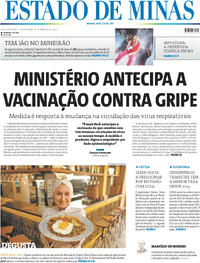 Capa do jornal Estado de Minas 01/03/2024