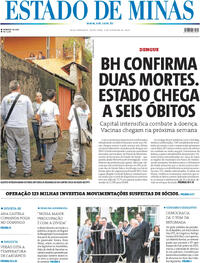 Capa do jornal Estado de Minas 02/02/2024