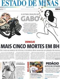 Capa do jornal Estado de Minas 06/03/2024