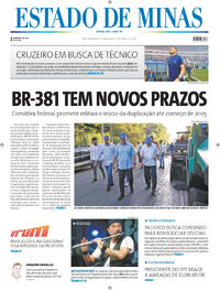 Capa do jornal Estado de Minas 09/04/2024
