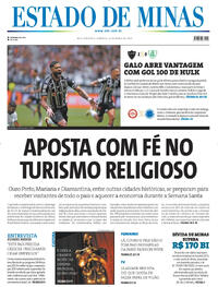 Capa do jornal Estado de Minas 10/03/2024