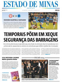 Capa do jornal Estado de Minas 11/03/2024