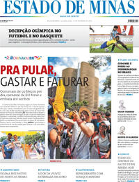 Capa do jornal Estado de Minas 12/02/2024