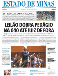 Capa do jornal Estado de Minas 12/04/2024
