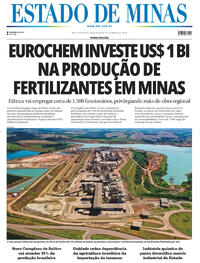 Capa do jornal Estado de Minas 13/03/2024