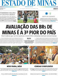 Capa do jornal Estado de Minas 15/02/2024