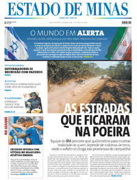 Capa do jornal Estado de Minas 15/04/2024