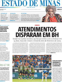 Capa do jornal Estado de Minas 16/02/2024